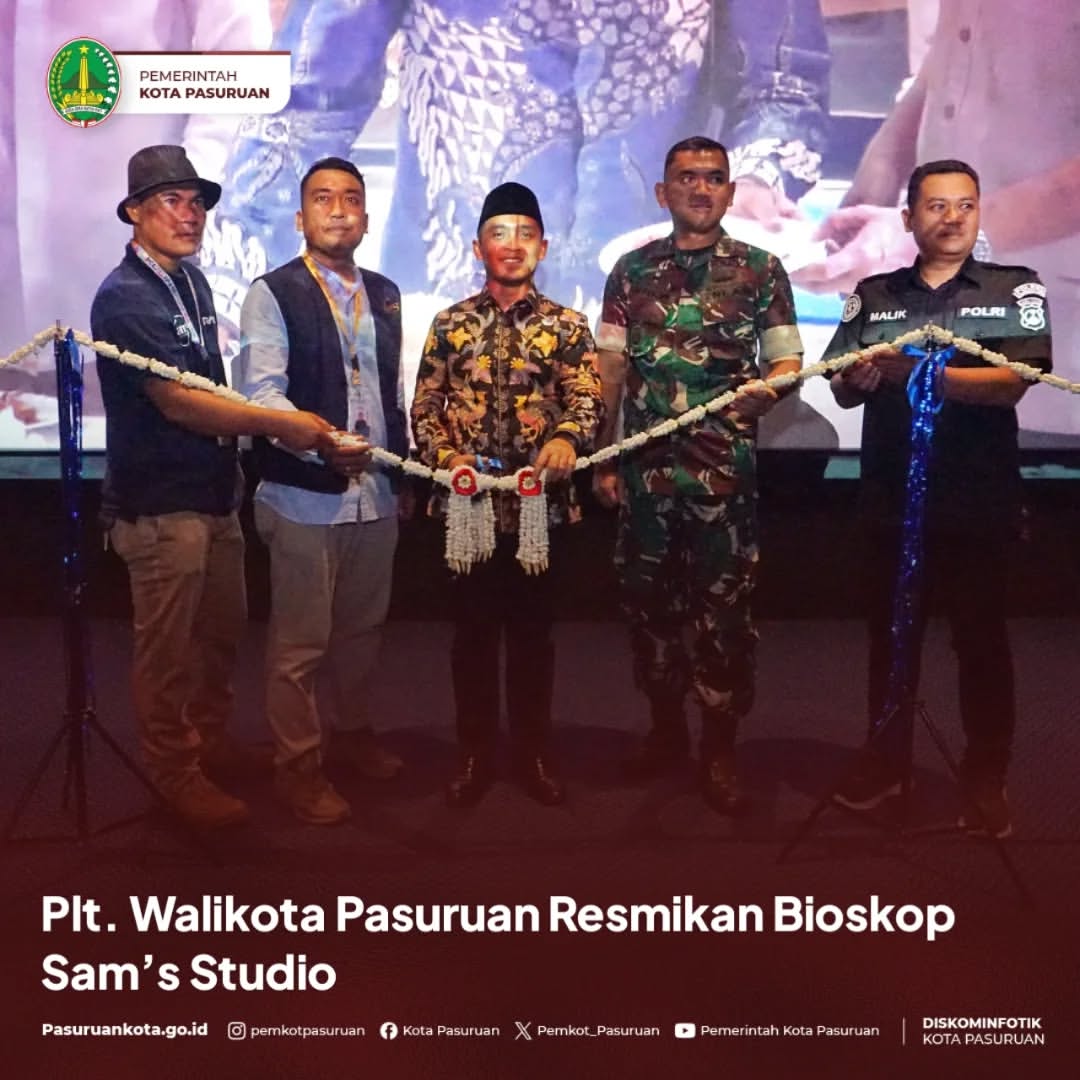 Resmikan Bioskop Sam�s Studio, Wali Kota Pasuruan Dukung Perfilman Lokal