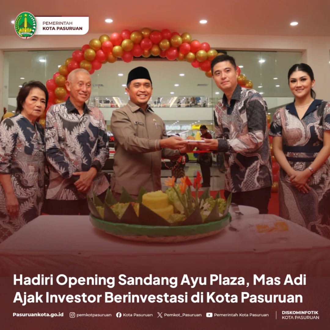 Peresmian Sandang Ayu Plaza, Swalayan Pertama di Kota Pasuruan