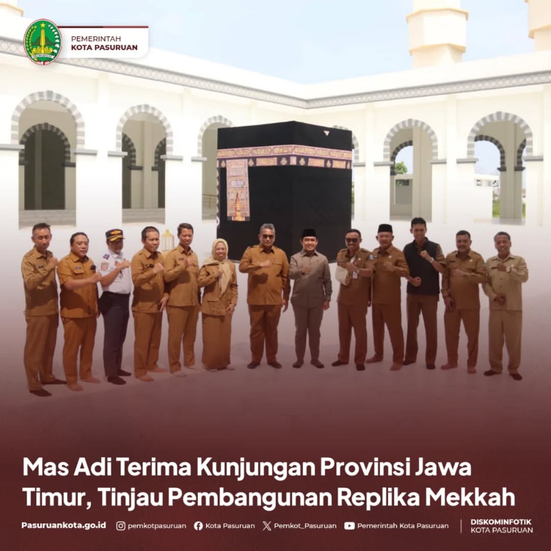 Kunjungan Bappeda Provinsi Jawa Timur Cek Pembangunan Replika Mekkah di Pasuruan