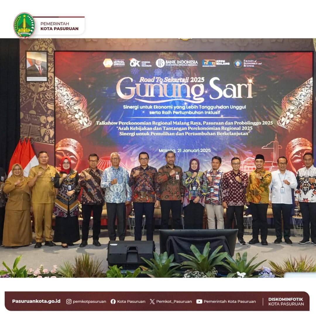 Wali Kota Pasuruan Hadiri Talkshow Ekonomi Menuju 2025