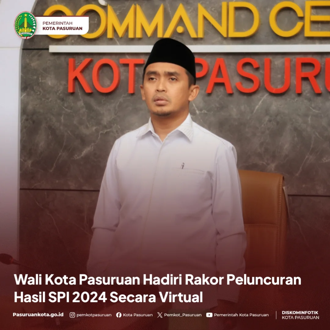 Pemkot Pasuruan Ikuti Rapat Koordinasi Peluncuran Hasil Survei Penilaian Integritas 2024