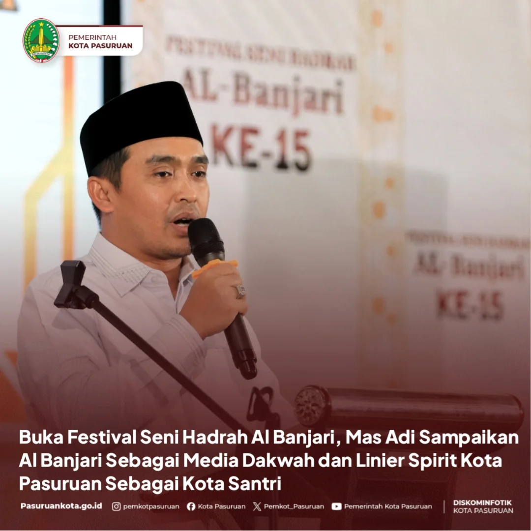 Festival Seni Hadrah Al Banjari ke-15 di Kota Pasuruan