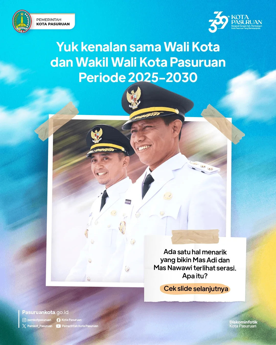 Perkenalan Wali Kota dan Wakil Wali Kota Pasuruan 2025-2030