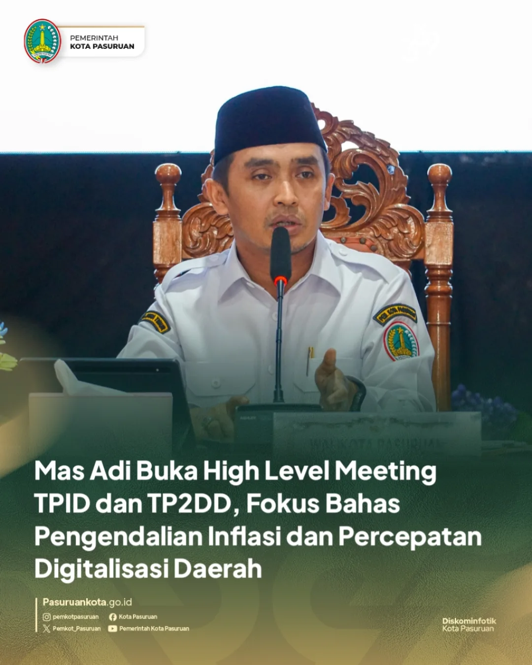 Kota Pasuruan Adakan High Level Meeting untuk Pengendalian Inflasi