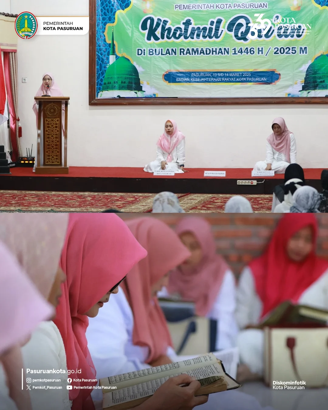 Khotmil Qur'an Menguatkan Silaturahim di Kota Pasuruan