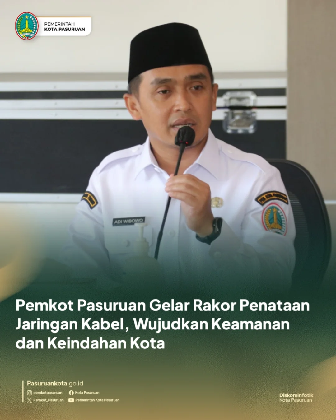 Pemerintah Kota Pasuruan Adakan Rapat Koordinasi Penataan Kabel Fiber Optik