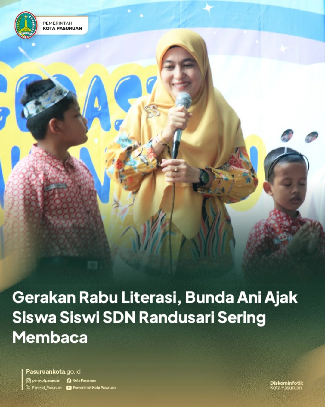 Gerakan Rabu Literasi di SDN Randusari, Pasuruan