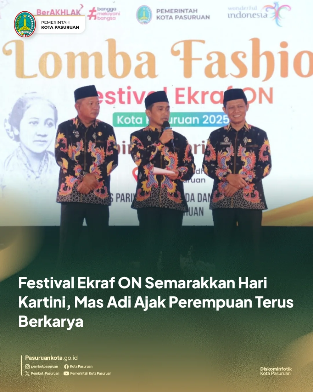Lomba Fashion Show Meriah dalam Peringatan Hari Kartini di Pasuruan