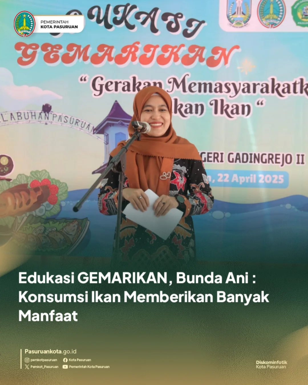 Edukasi GEMARIKAN di Kota Pasuruan: Pentingnya Mengonsumsi Ikan