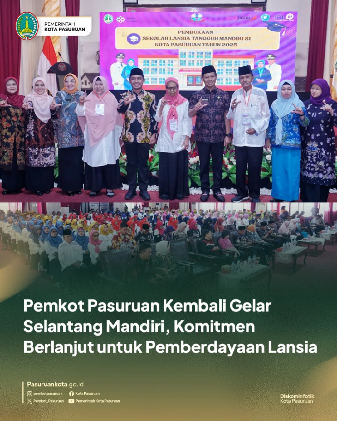 Pemerintah Kota Pasuruan Lanjutkan Program Sekolah Lanjut Usia Tangguh untuk Kesejahteraan Lansia