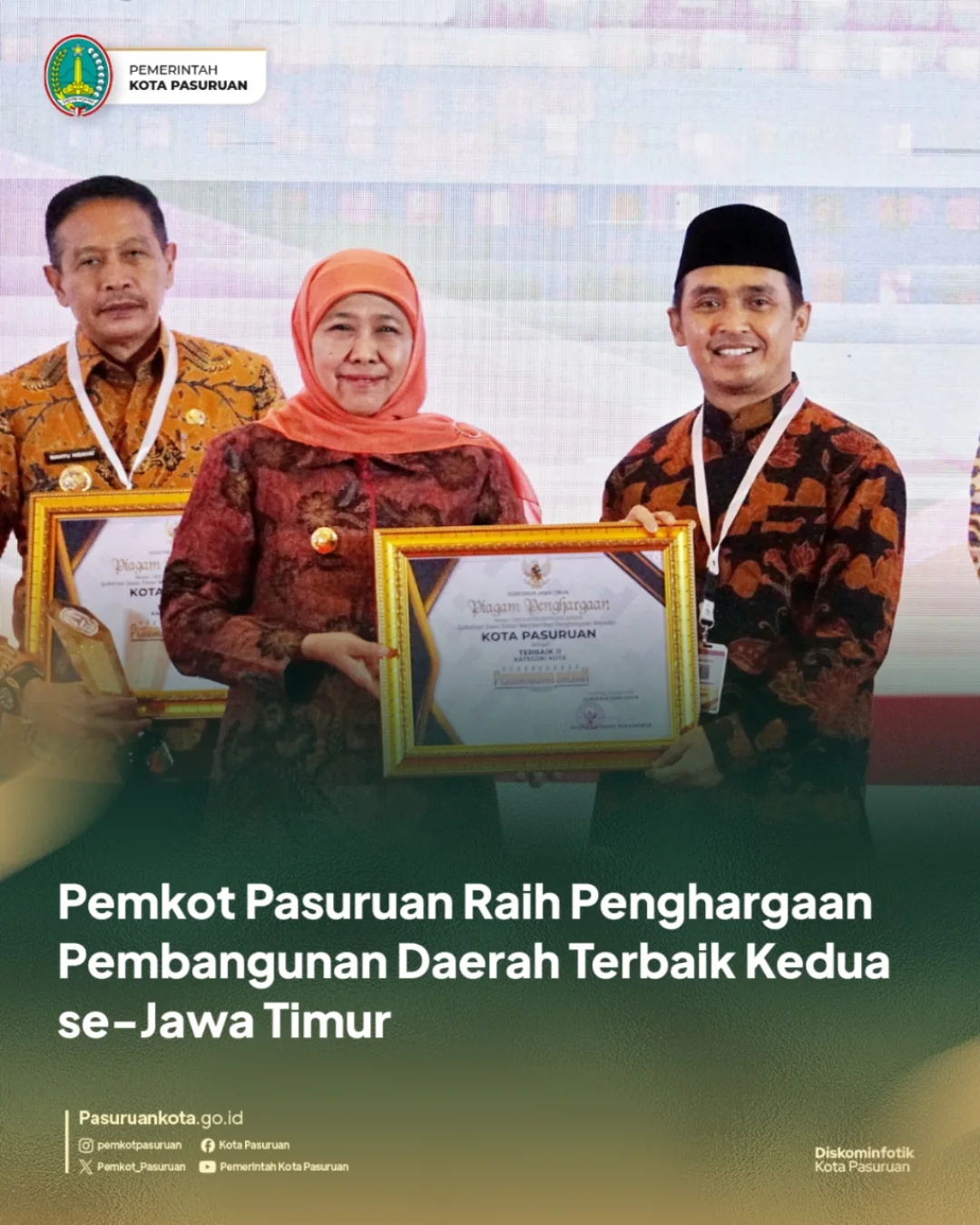 Pemerintah Kota Pasuruan Raih Peringkat Terbaik II dalam Perencanaan Pembangunan