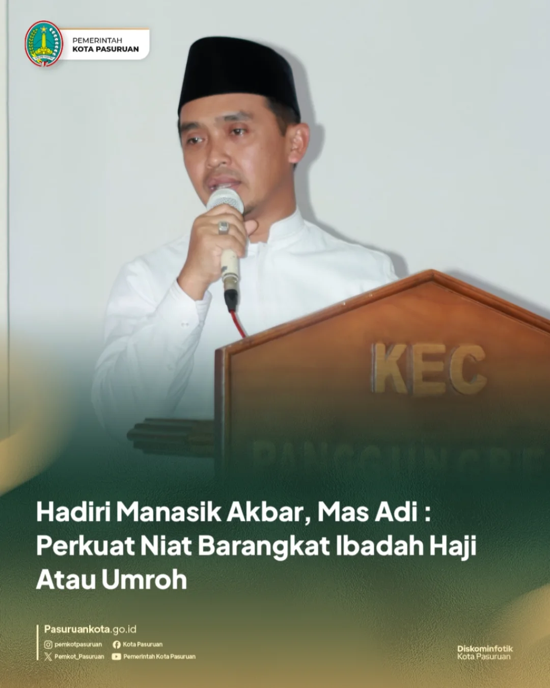 Wali Kota Pasuruan Ajak Warga Tingkatkan Ibadah Haji dan Umroh