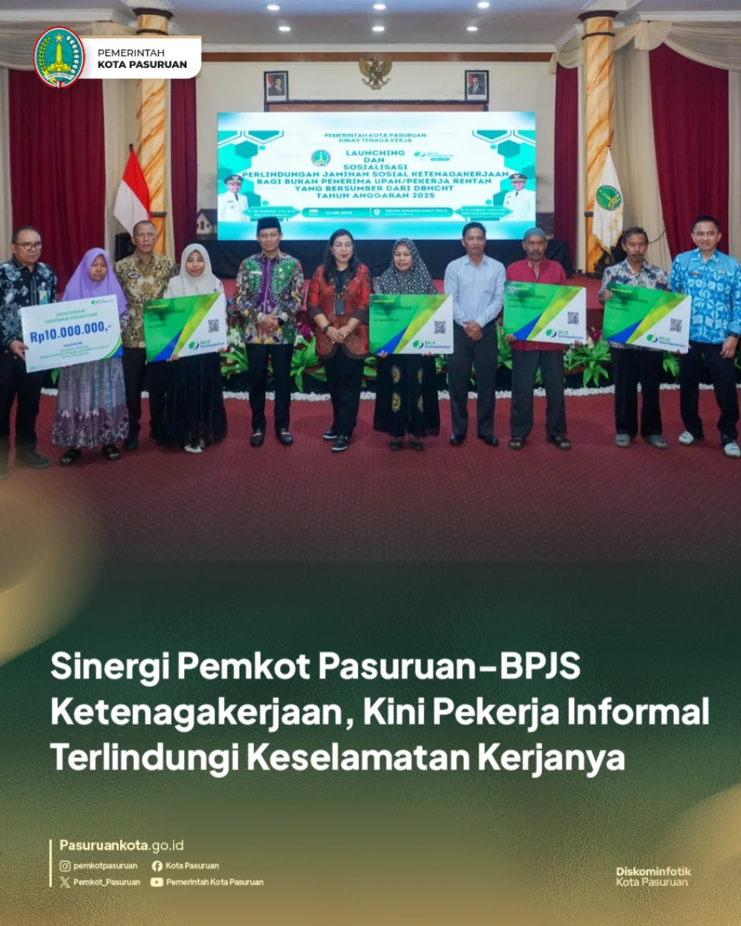 Pemerintah Kota Pasuruan Luncurkan Program Jaminan Sosial untuk Pekerja Rentan