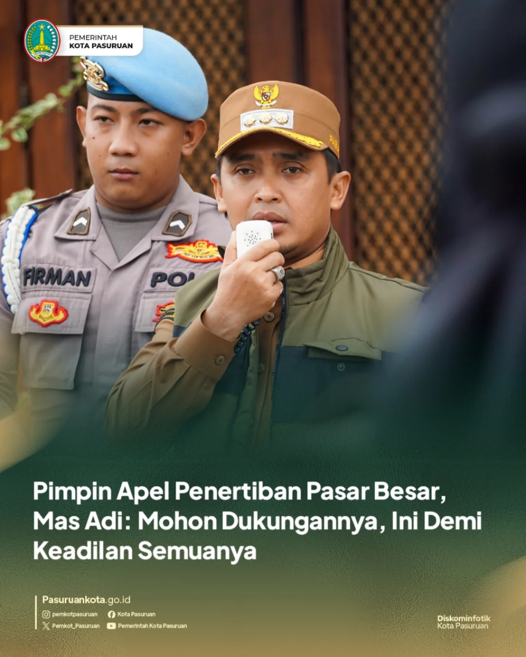 Wali Kota Pasuruan Pimpin Penertiban Pedagang Kaki Lima untuk Kenyamanan Bersama