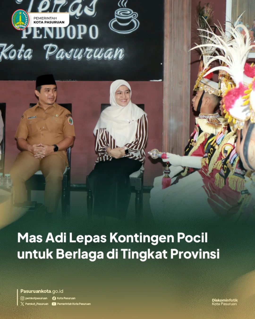Pelepasan Kontingen Polisi Cilik dari Pasuruan untuk Lomba di Surabaya