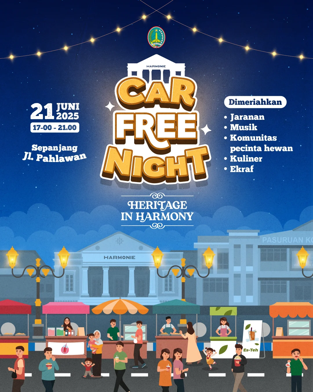 Car Free Night 2025 di Kota Pasuruan Kembali Diadakan!