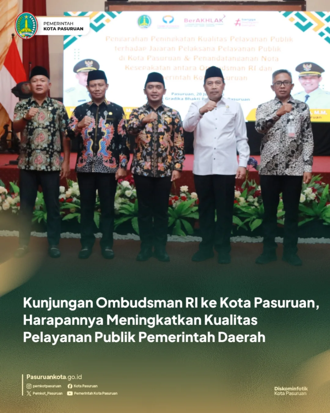 Kunjungan Ombudsman Republik Indonesia ke Kota Pasuruan untuk Peningkatan Pelayanan Publik