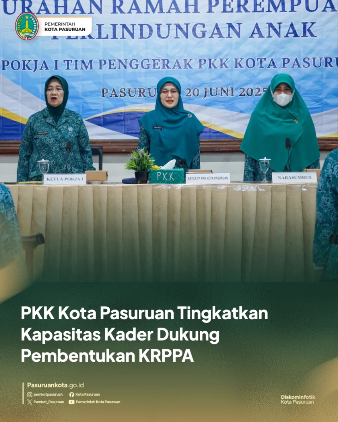 Kegiatan Sosialisasi Kelurahan Ramah Perempuan dan Peduli Anak di Kota Pasuruan