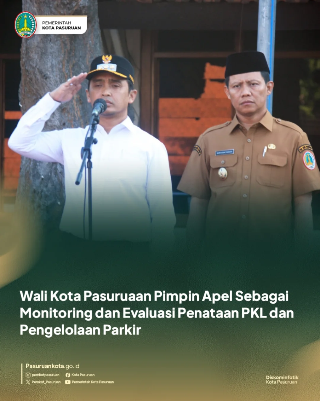 Wali Kota Pasuruan Pimpin Apel untuk Evaluasi Penataan PKL dan Parkir