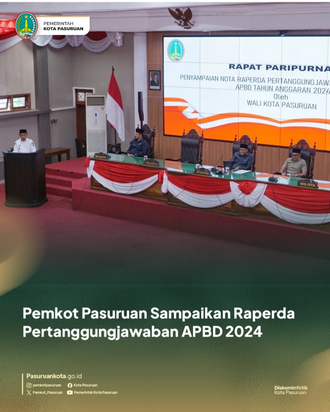Perkuat Transparansi, Pemerintah Kota Pasuruan Ajukan Raperda Pertanggungjawaban APBD 2024