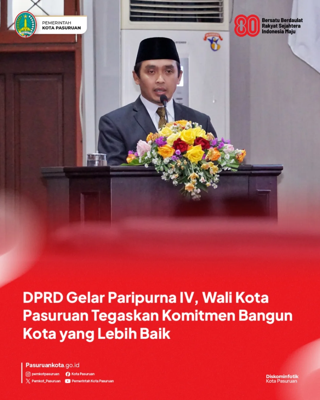 Rapat Paripurna DPRD Kota Pasuruan Bahas Rencana Pembangunan 2025-2029