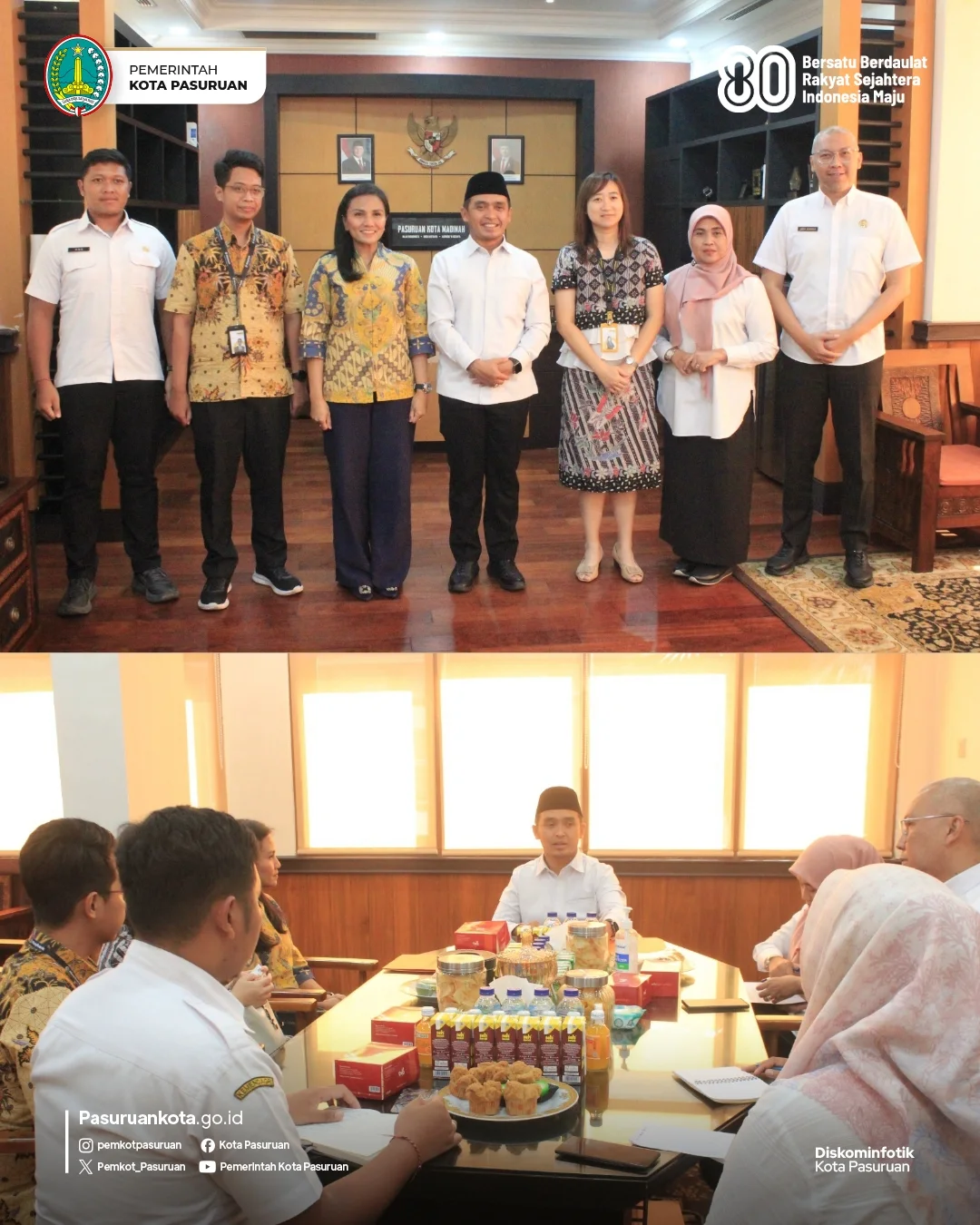 Wali Kota Pasuruan Terima Kunjungan PT. Bursa Efek Indonesia di Kantor Walikota