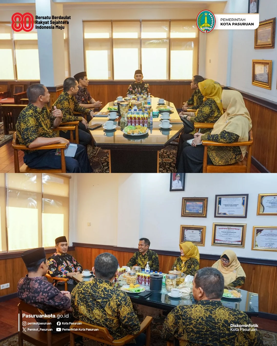 Wali Kota Pasuruan Terima Kunjungan dari Universitas PGRI Wiranegara untuk Tingkatkan Kerjasama Pendidikan