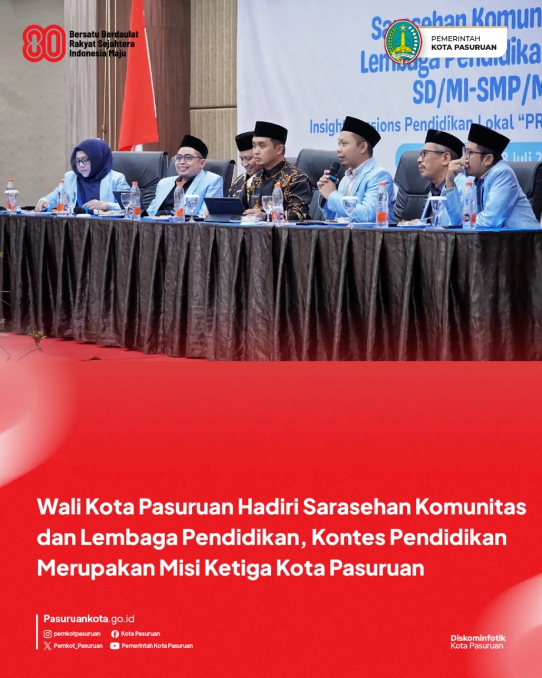 Pemkot Pasuruan Gelar Sarasehan Pendidikan untuk Tingkatkan Sumber Daya Manusia