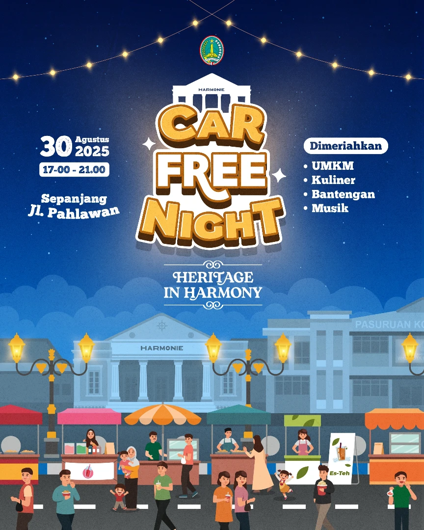Rasakan Seru dan Ramah Lingkungan di Car Free Night Kota Pasuruan