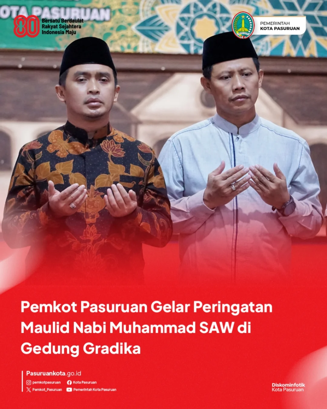 Perayaan Maulid Nabi Muhammad SAW di Pasuruan Jadi Momen Kebahagiaan dan Refleksi Nasional