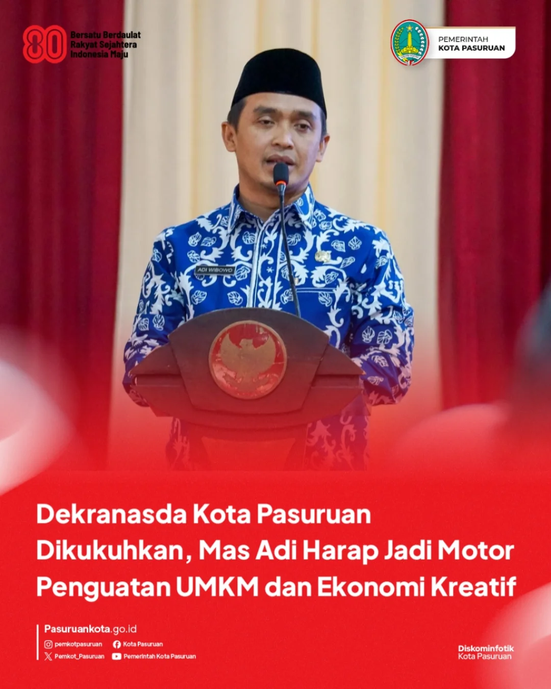Pengurus Dewan Kerajinan Nasional Daerah Kota Pasuruan Resmi Dilantik untuk Periode 2025–2030
