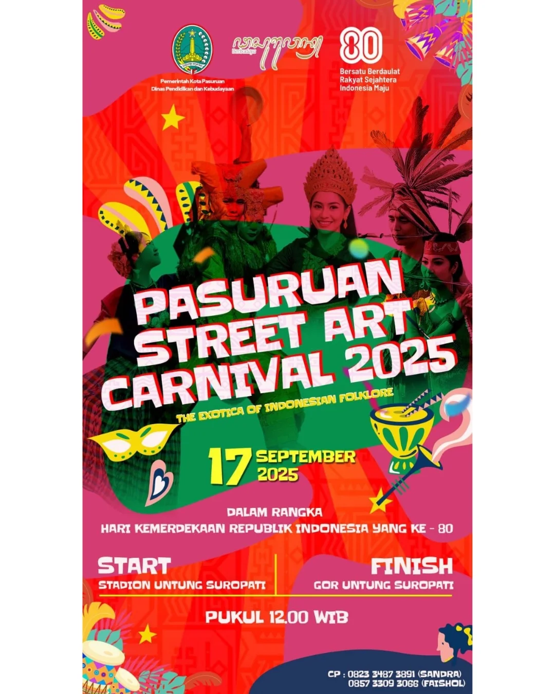 Pasuruan Street Art Carnival 2025 Meriahkan Perayaan Kemerdekaan Indonesia