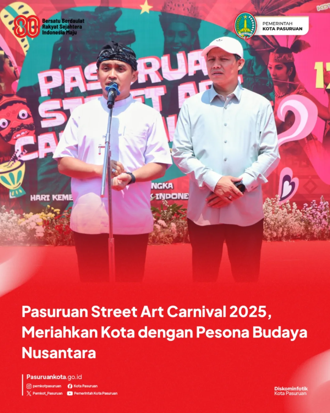 Ribuan Warga Meriahkan Pasuruan Street Art Carnival 2025