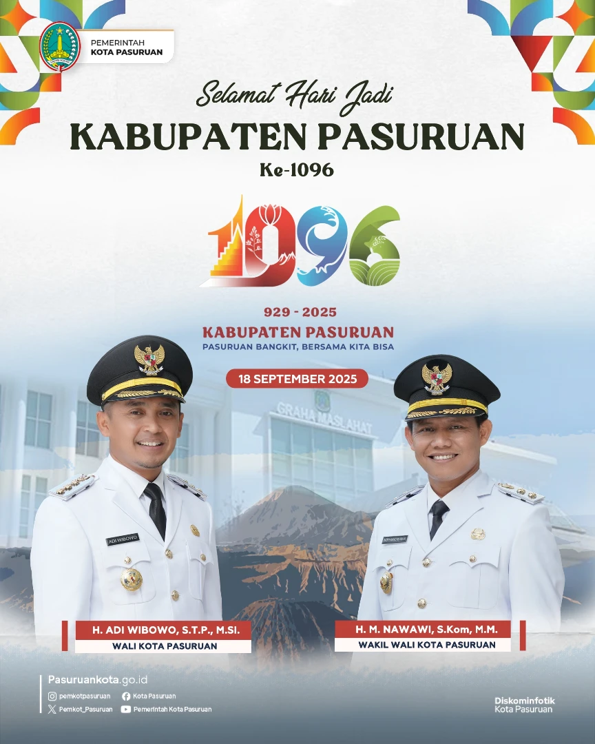 Perayaan Hari Jadi Ke-1096, Kabupaten Pasuruan Semakin Semangat Maju