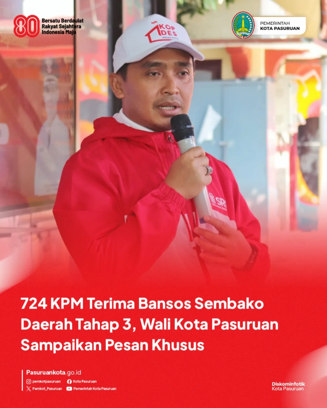 Pemerintah Kota Pasuruan Salurkan Bantuan Sembako untuk Masyarakat di Triwulan III Tahun 2025