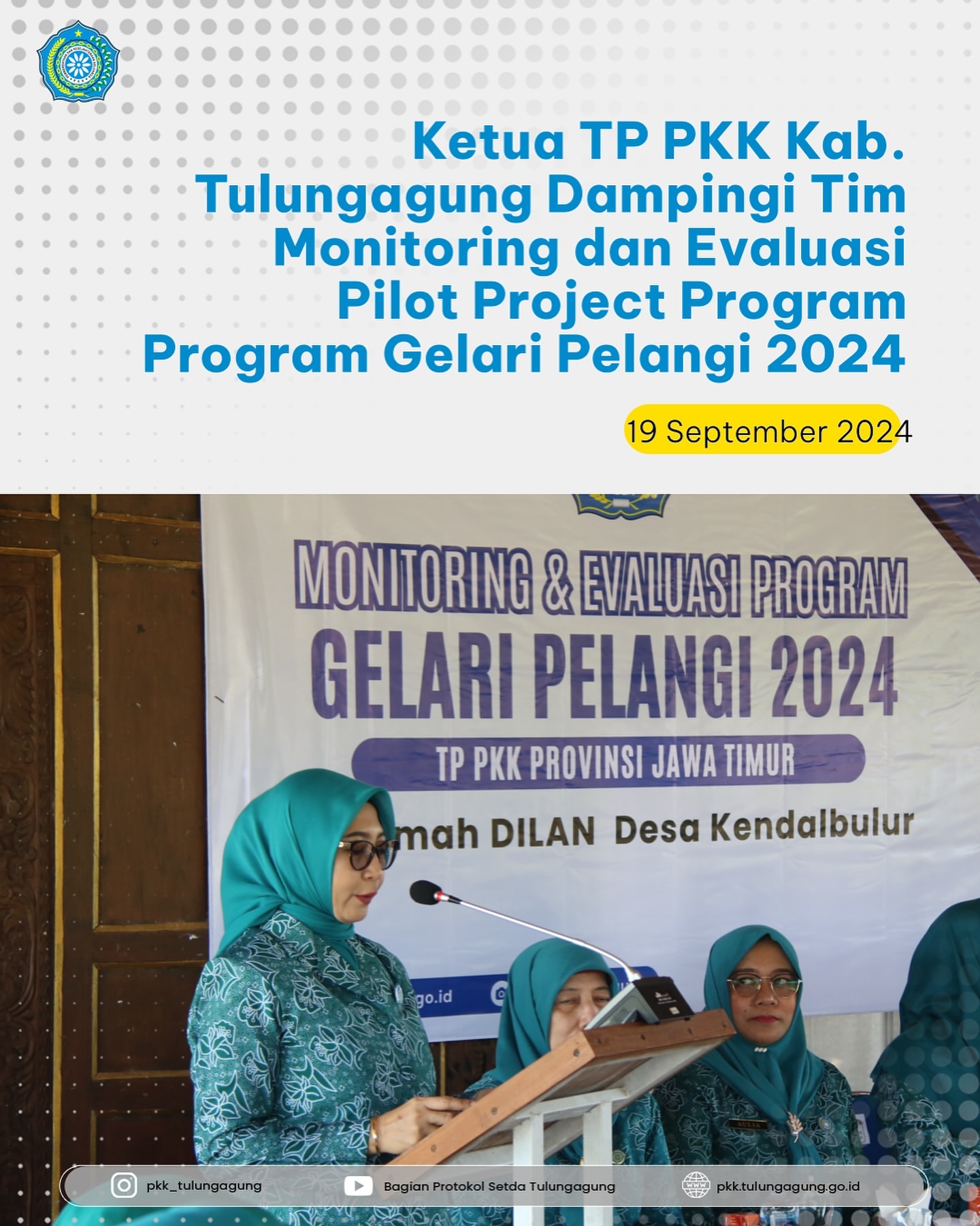 Monitoring Program Gelari Pelangi 2024 di Tulungagung