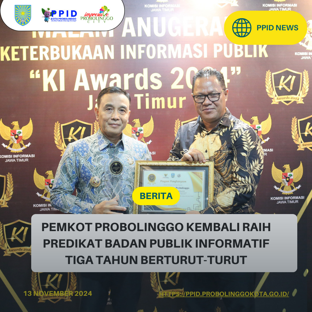 Pemkot Probolinggo Pertahankan Predikat Informatif untuk Tiga Tahun Berturut-turut