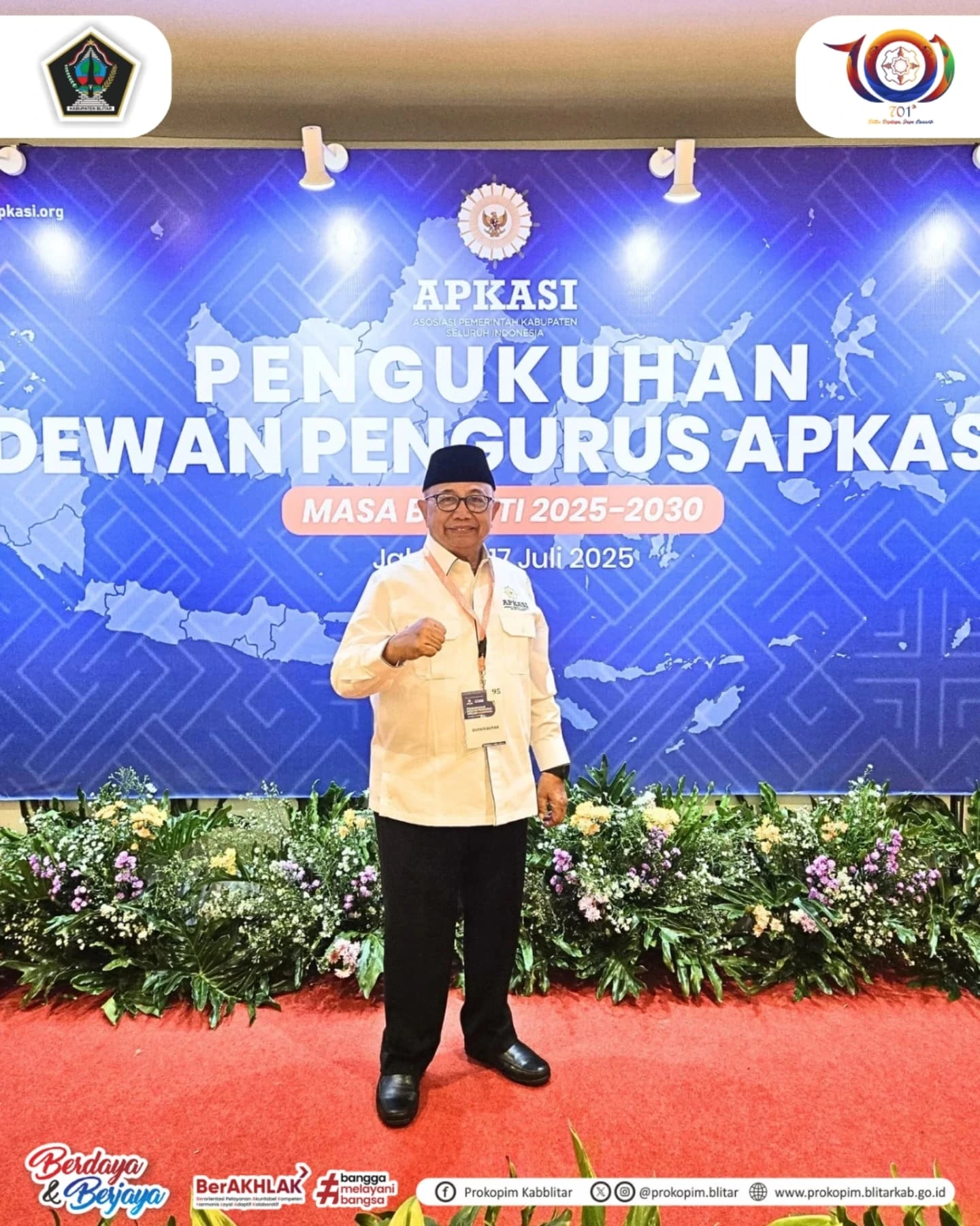 Bupati Blitar Dapat Kepercayaan sebagai Pengurus APKASI