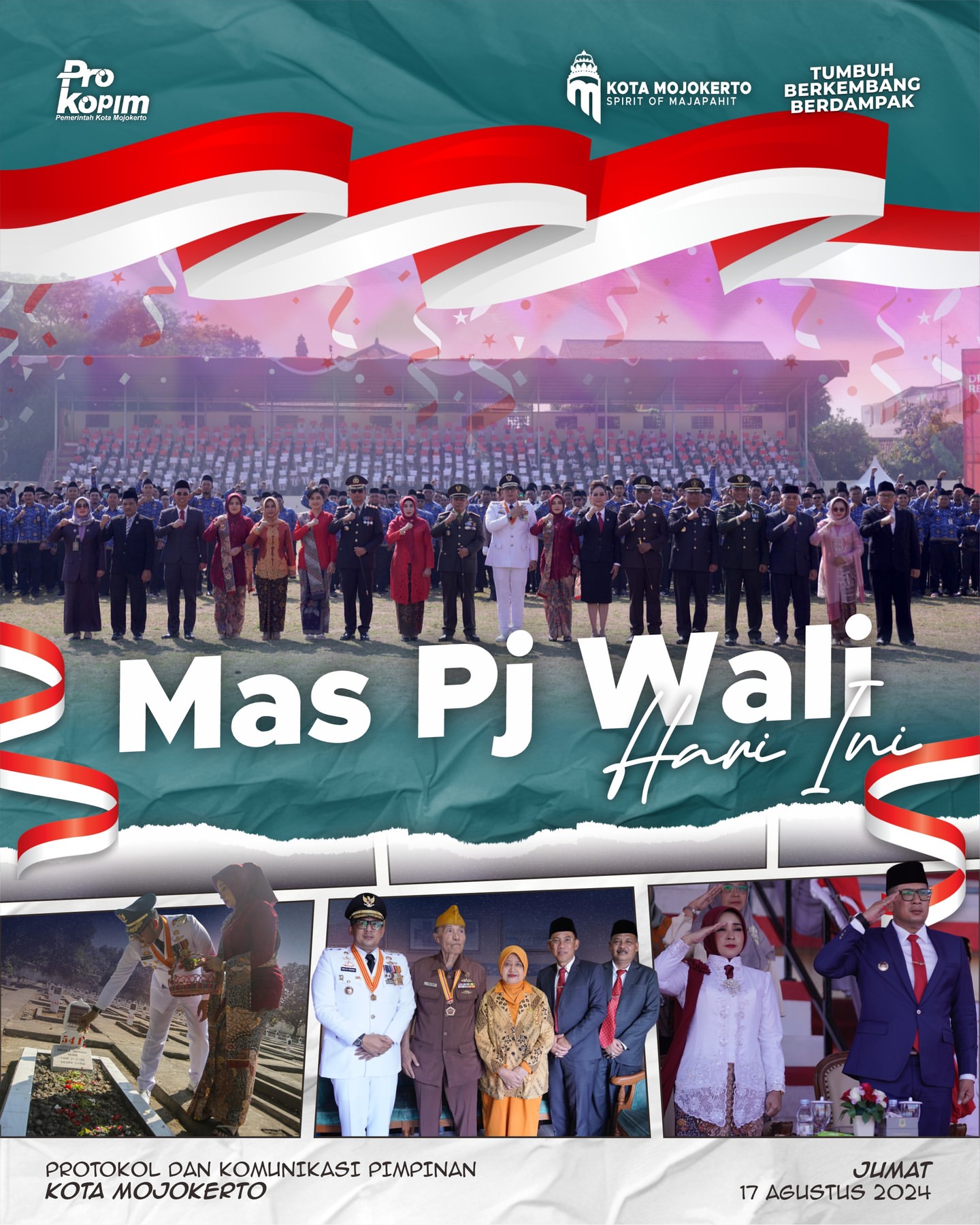 Peringatan HUT Ke-79 Kemerdekaan RI di Mojokerto