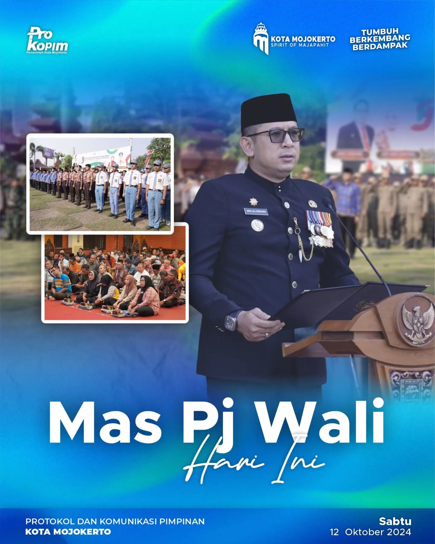 Pj Wali Kota Mojokerto Hadiri Peringatan Hari Jadi Provinsi Jawa Timur ke-79