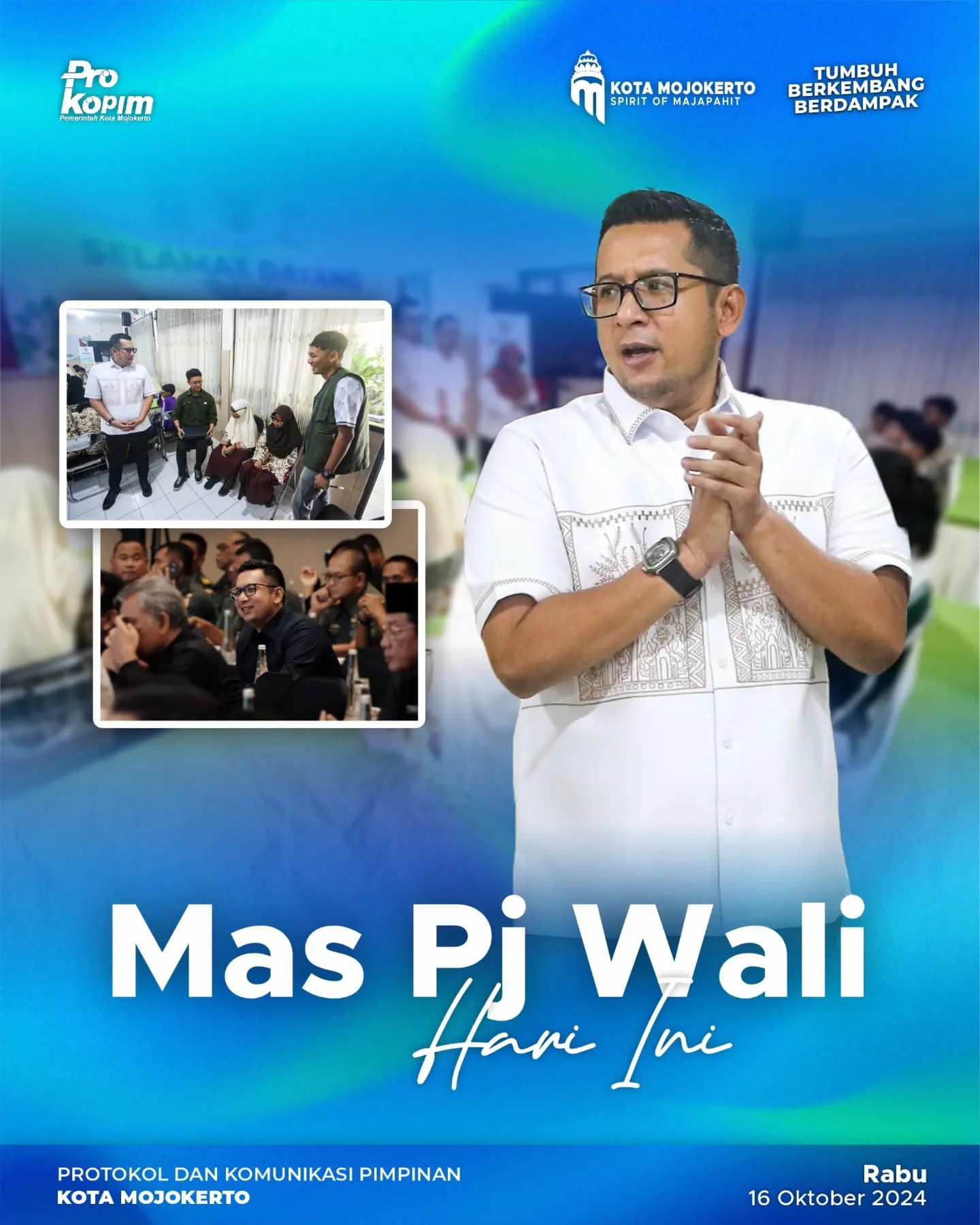 Pj Wali Kota Mojokerto Hadiri Pemeriksaan Mata untuk Siswa SD dan SMP