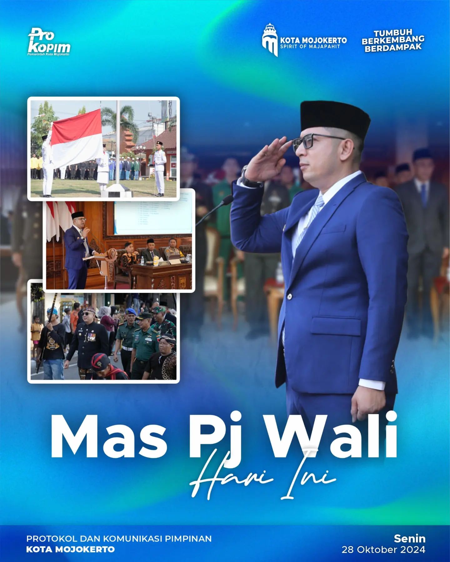 Peringatan Hari Sumpah Pemuda ke-96 di Mojokerto