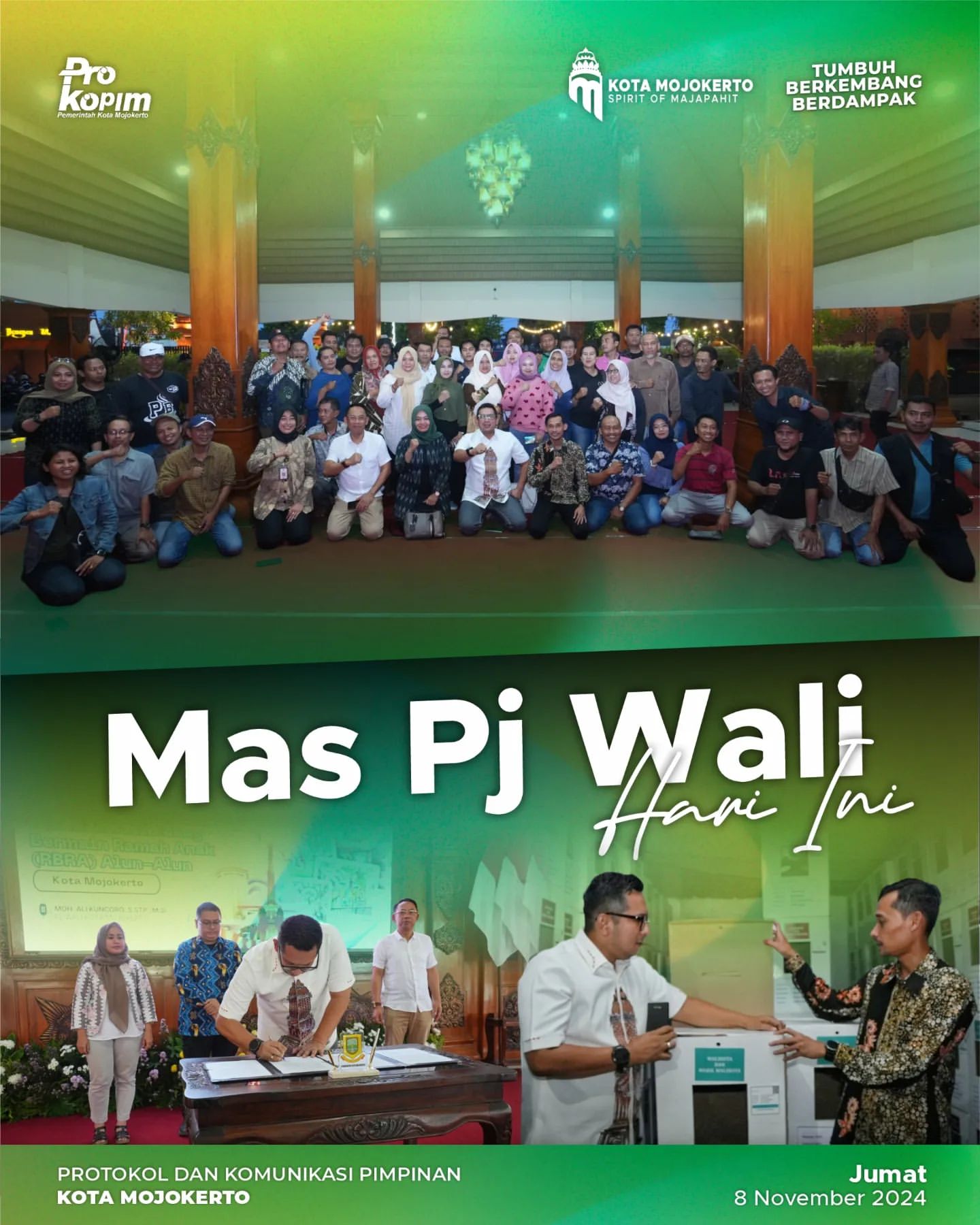 Ngopi Bareng Media, Momen Silaturahmi Pj Wali Kota Mojokerto