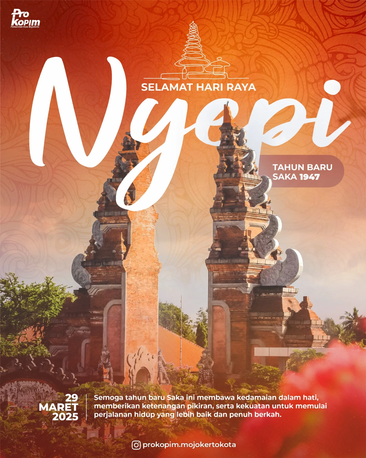 Perayaan Tahun Baru Saka 1947 dan Hari Raya Nyepi