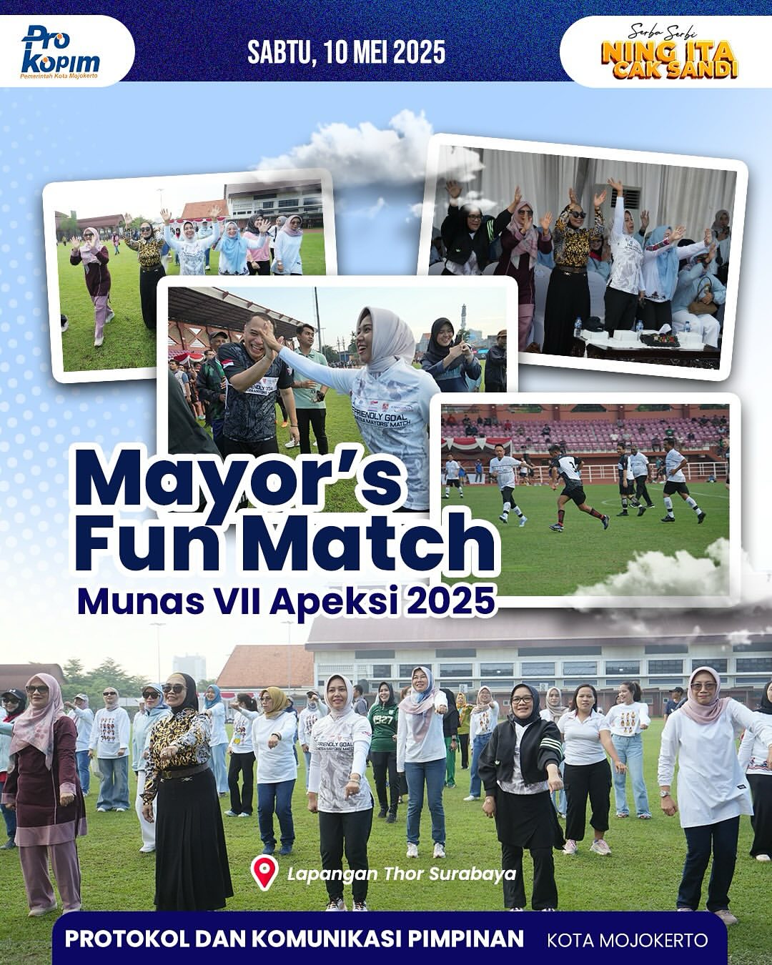 Wali Kota Mojokerto Ikuti Mayor's Fun Match di Munas APEKSI 2025