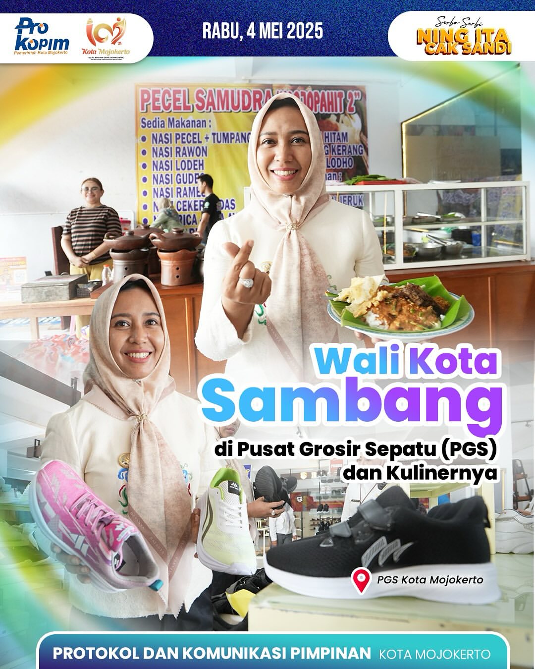 Kunjungan Wali Kota Mojokerto untuk Dukung UMKM dan Kuliner Lokal