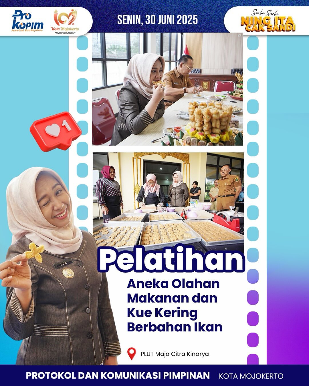Wali Kota Mojokerto Tinjau Pelatihan UMKM dan Rapat Paripurna