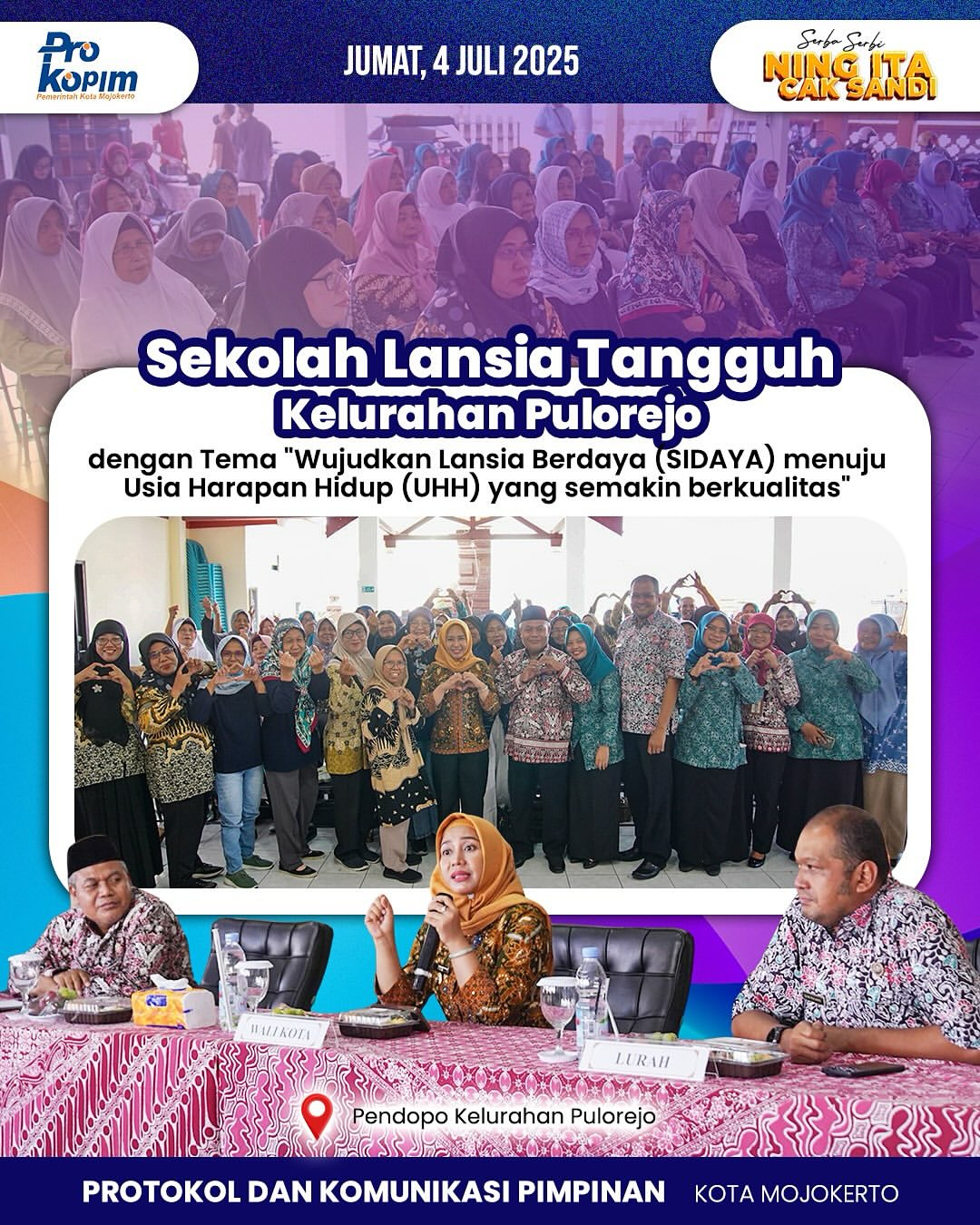 Kegiatan Wali Kota Mojokerto untuk Masyarakat Lansia dan Pencegahan Narkoba