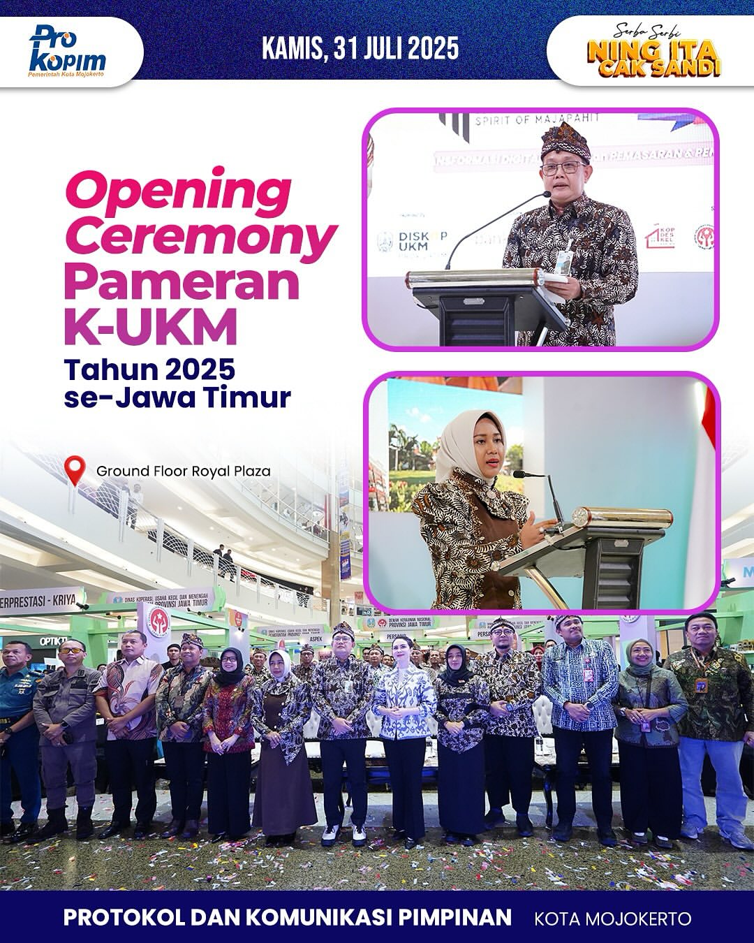 Kota Mojokerto Hadiri K-UKM Expo Jatim 2025 di Surabaya