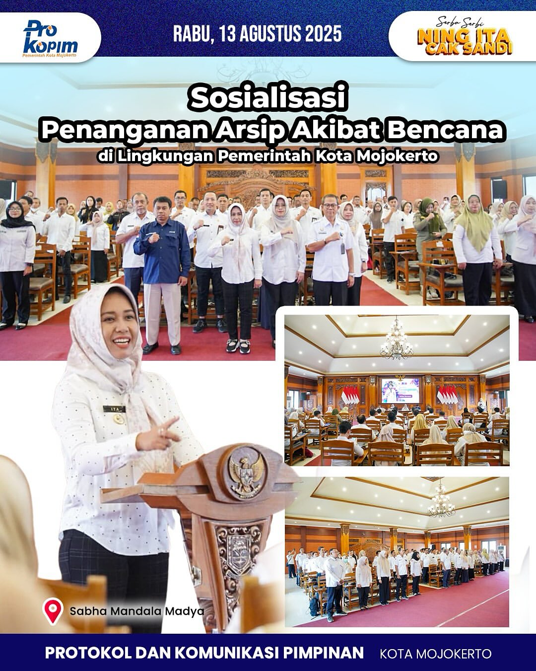 Wali Kota Mojokerto Fokuskan Sosialisasi dan Pembinaan dalam Rangka Tingkatkan Kesejahteraan Masyarakat